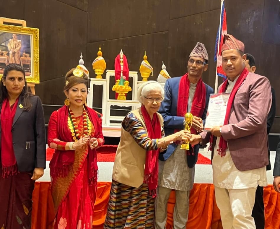 उत्कृष्ट युवा समाजसेवी पुरस्कार–२०२६ बाट सम्मानित बने अनोज भुजेल